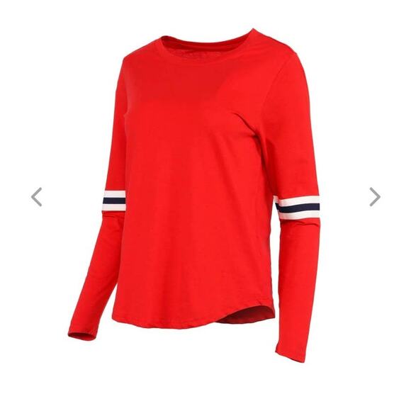 NEW NHL Red Blue White Cotton Long Sleeve Tee shirt - LARGE - Picture 2 of 5